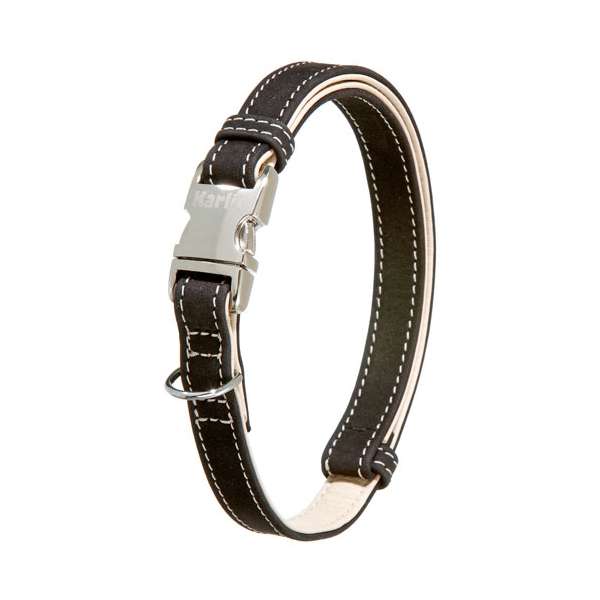 Karlie Buffalo Ultra Halsband – Innovatives Lederhalsband mit Alu-Steckschnalle