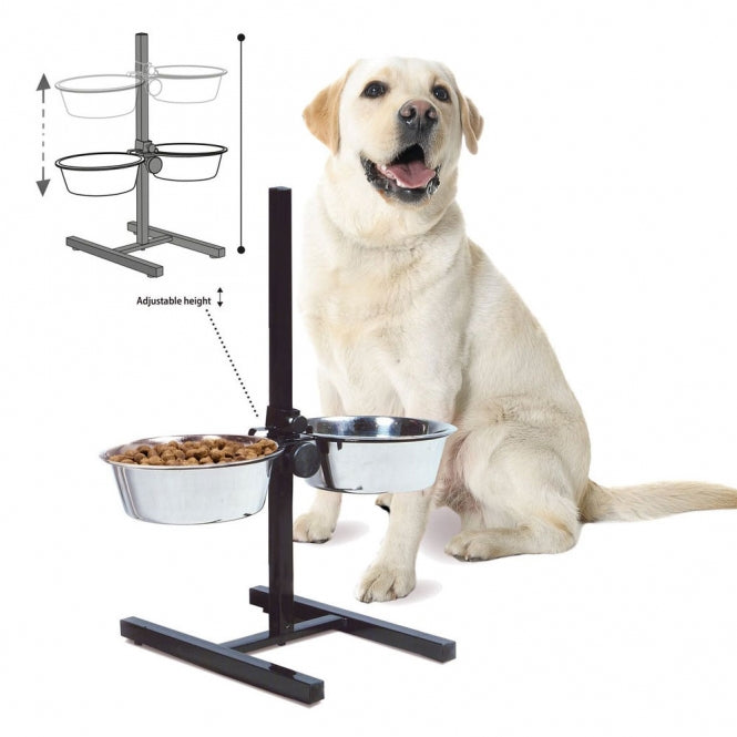 Karlie Otis Plus - Höhenverstellbarer Futternapfständer – Ergonomisch & Stabil