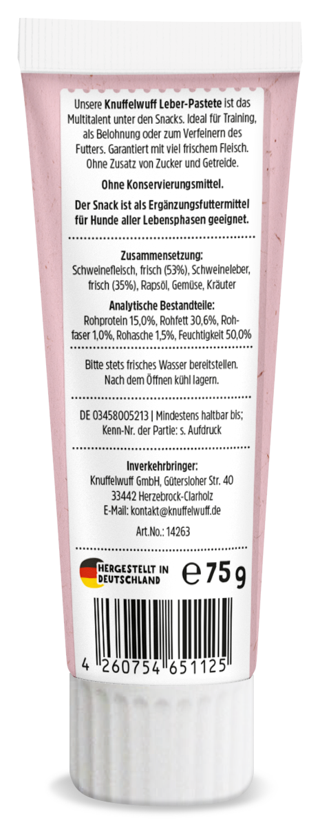 De Hun’nenhoff | Knuffelwuff Tuben Snacks – Natürliche Belohnung aus der Tube