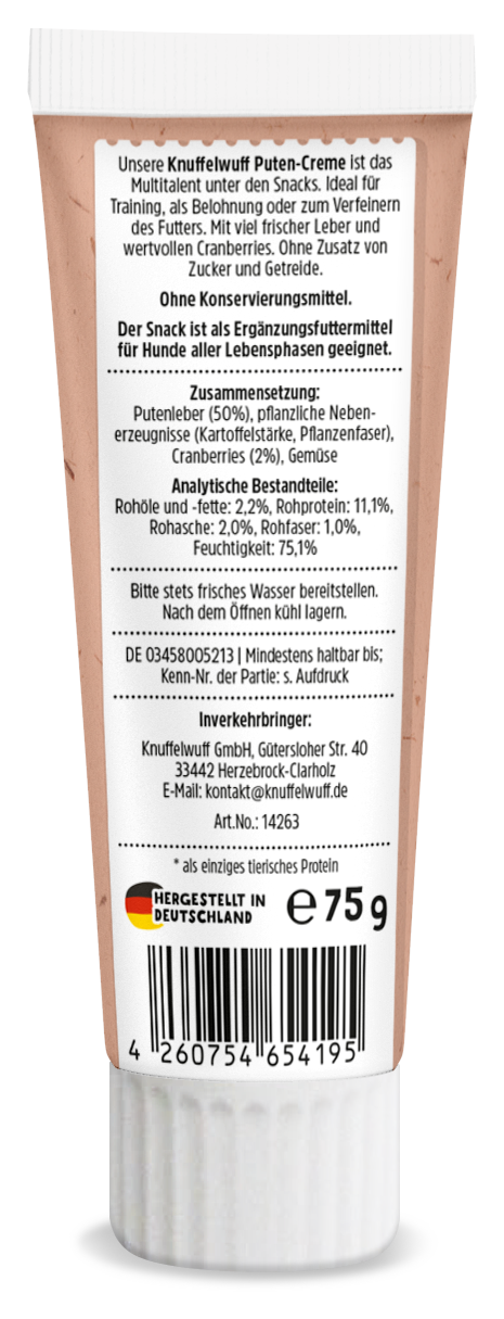 De Hun’nenhoff | Knuffelwuff Tuben Snacks – Natürliche Belohnung aus der Tube