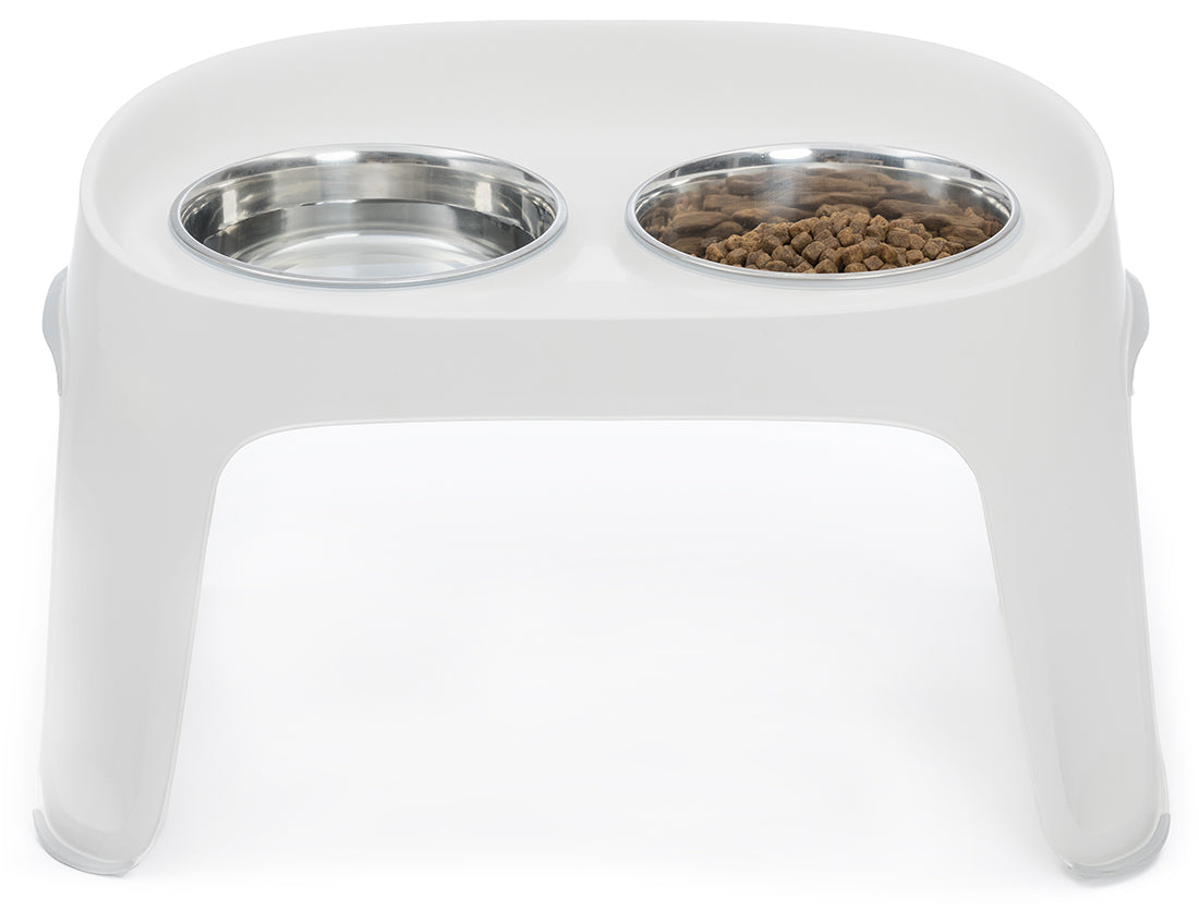 Knuffelwuff Highbar Futterstation Weiß – Komfortabel, stilvoll und funktional für deinen Hund!