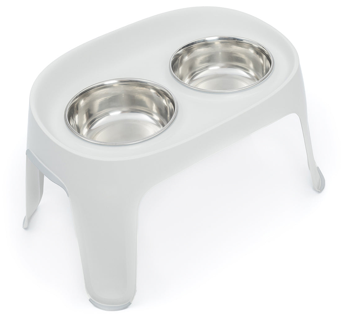 Knuffelwuff Highbar Futterstation Weiß – Komfortabel, stilvoll und funktional für deinen Hund!