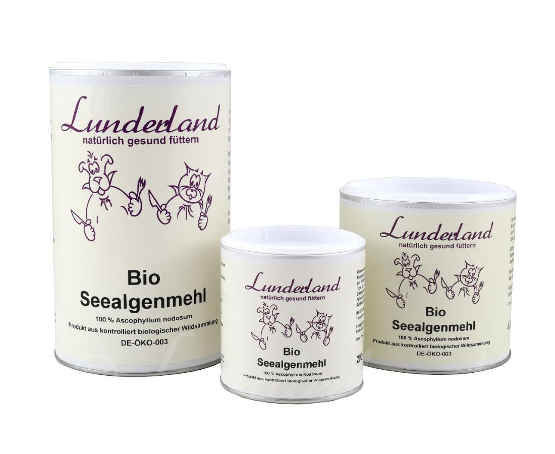 Lunderland Bio-Seealgenmehl – Reines Naturprodukt für Fell, Pigmentierung & Verdauung