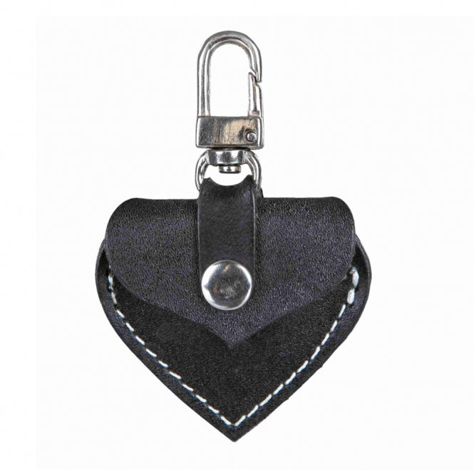 Trixie Adressherzchen aus Leder – Schwarz & stilvoll