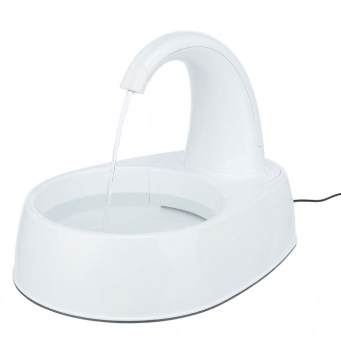 Trixie Trinkbrunnen „Curved Stream“ – Frisches & gefiltertes Wasser für Ihr Haustier