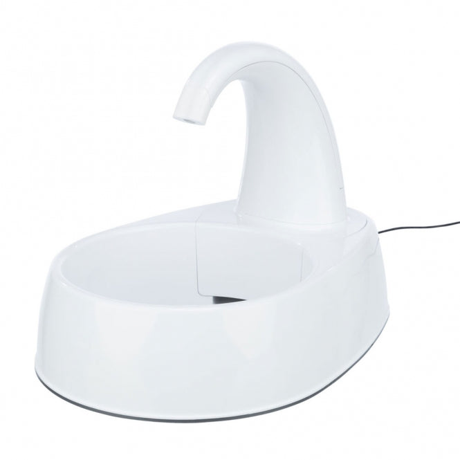Trixie Trinkbrunnen „Curved Stream“ – Frisches & gefiltertes Wasser für Ihr Haustier