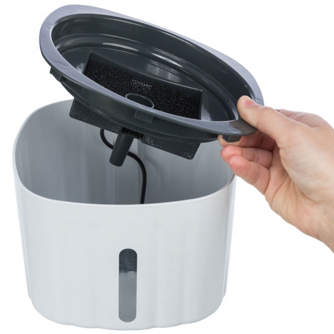 Trixie Trinkbrunnen „Flower“ – Frisches, gefiltertes Wasser für Ihre Fellnase