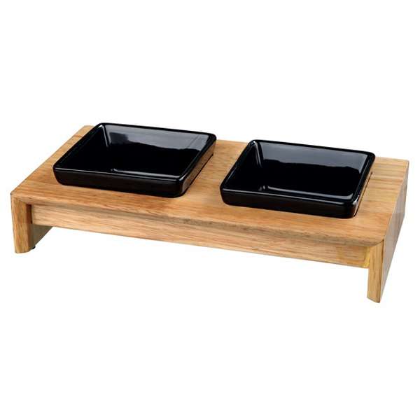 Trixie Napf-Set Keramik/Holz – Eleganz und Funktionalität für Ihr Haustier