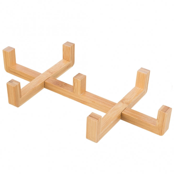 Trixie Stilvolles Doppelnapf-Set aus Keramik & Holz – für ein elegantes Fresserlebnis