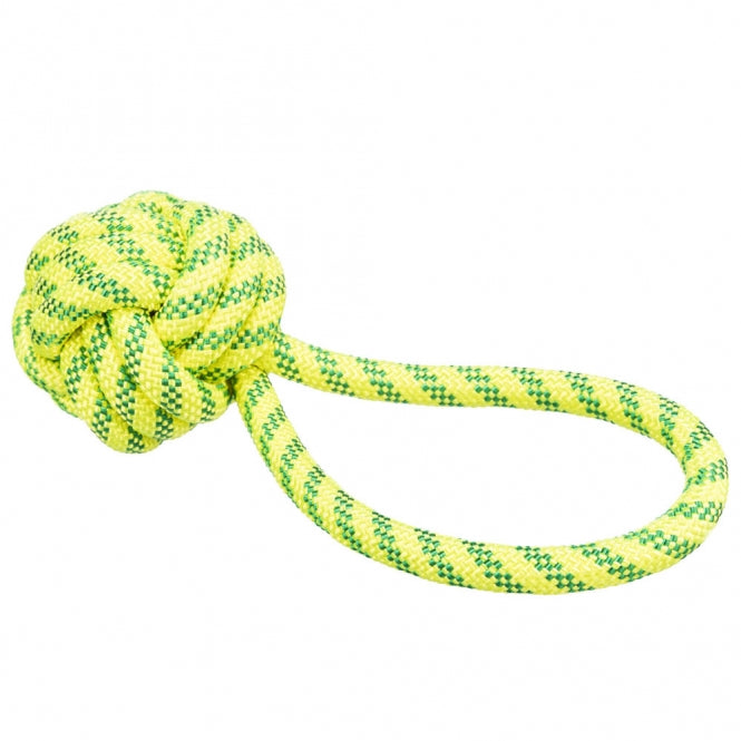 Trixie Aqua Toy Spieltau mit eingeflochtenem Ball – Für starke Zerrspiele & spritzige Action