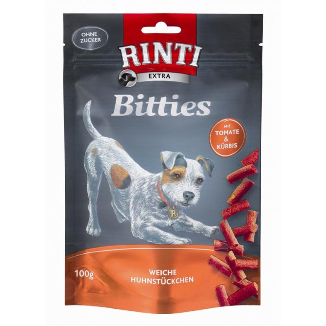 Rinti Extra Bitties – Huhn, Tomate & Kürbis – 100g