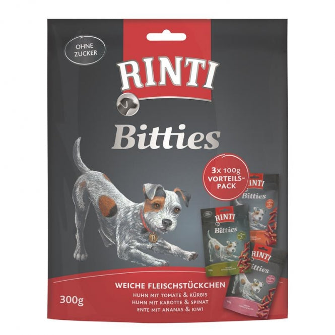 Rinti Extra Bitties Multipack 300 g – Dreifacher Snack-Genuss für Hunde