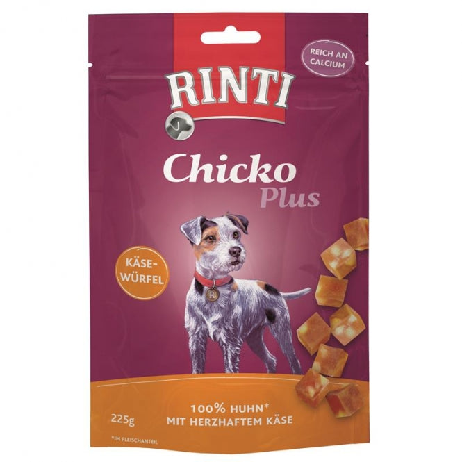 De Hun’nenhoff | Rinti Chicko Plus Käsewürfel mit Huhn – 225 g