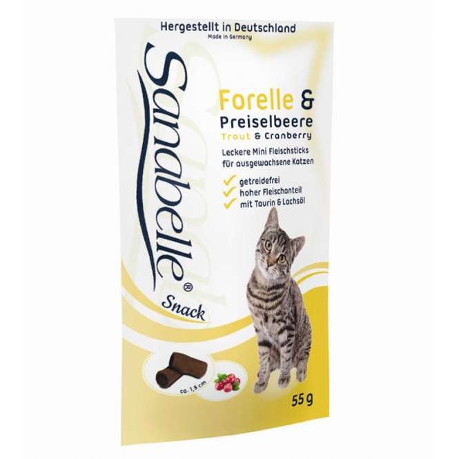 Sanabelle Soft-Sticks – Forelle & Preiselbeere