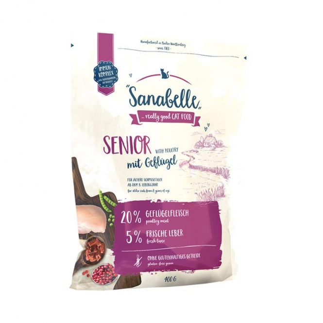 Sanabelle Senior mit Geflügel – Trockenfutter für ältere Katzen ab 8 Jahren