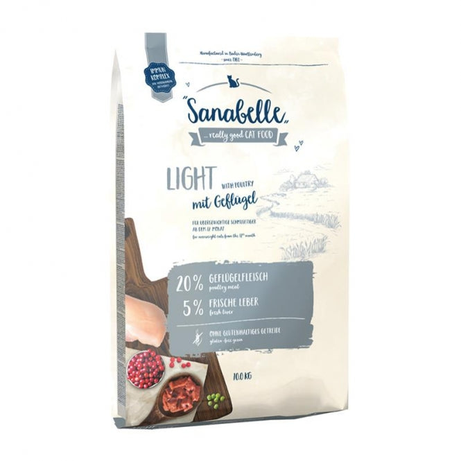 Sanabelle Light mit Geflügel – Trockenfutter für übergewichtige Katzen ab 12 Monaten