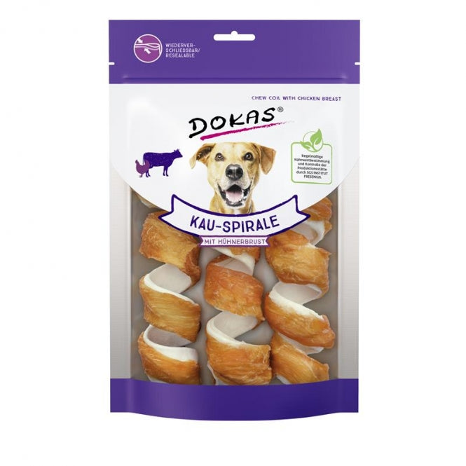 Dokas Kauspirale mit Hühnerbrust – der gedrehte Snack für langanhaltenden Genuss