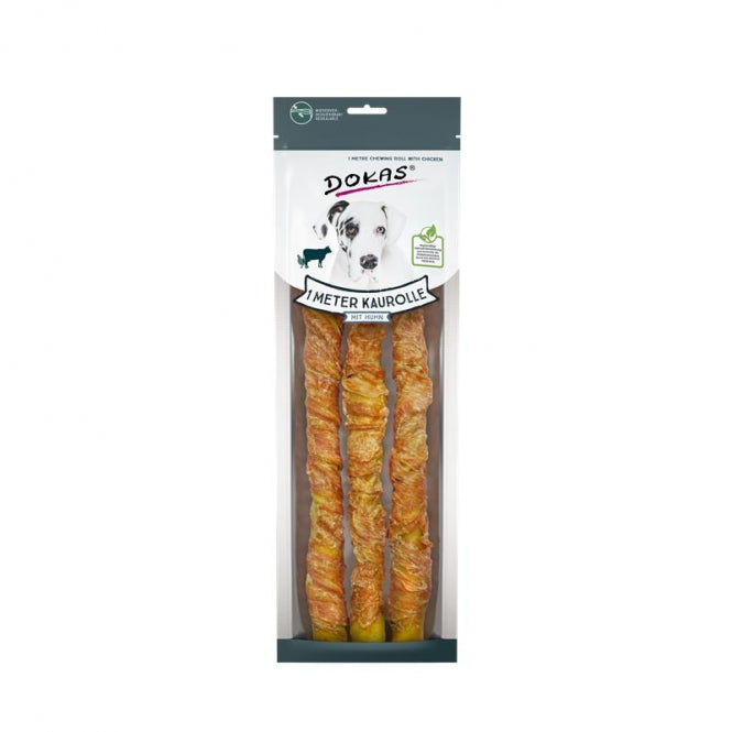 Dokas Rinderhaut mit Hühnerbrust – der Kau-Snack für ausdauernde Genießer
