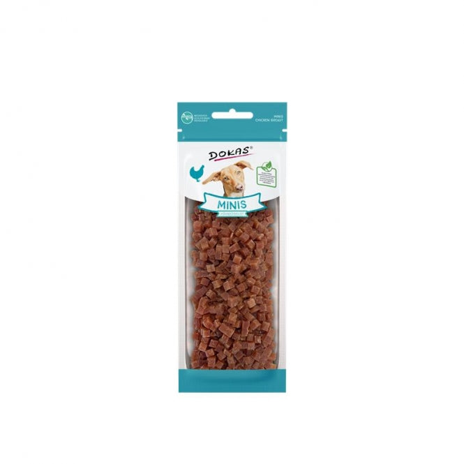 Dokas Minis aus Hühnerbrustfilet – fettarme Trainingshappen