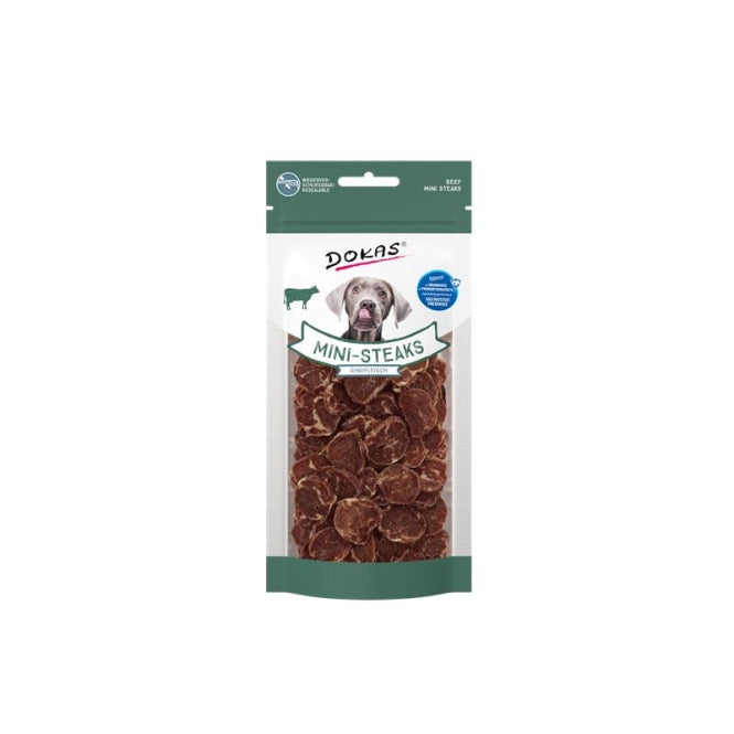 Dokas Kleine Steaks mit Rind & Kabeljau – kraftvoller Trainingssnack für zwischendurch