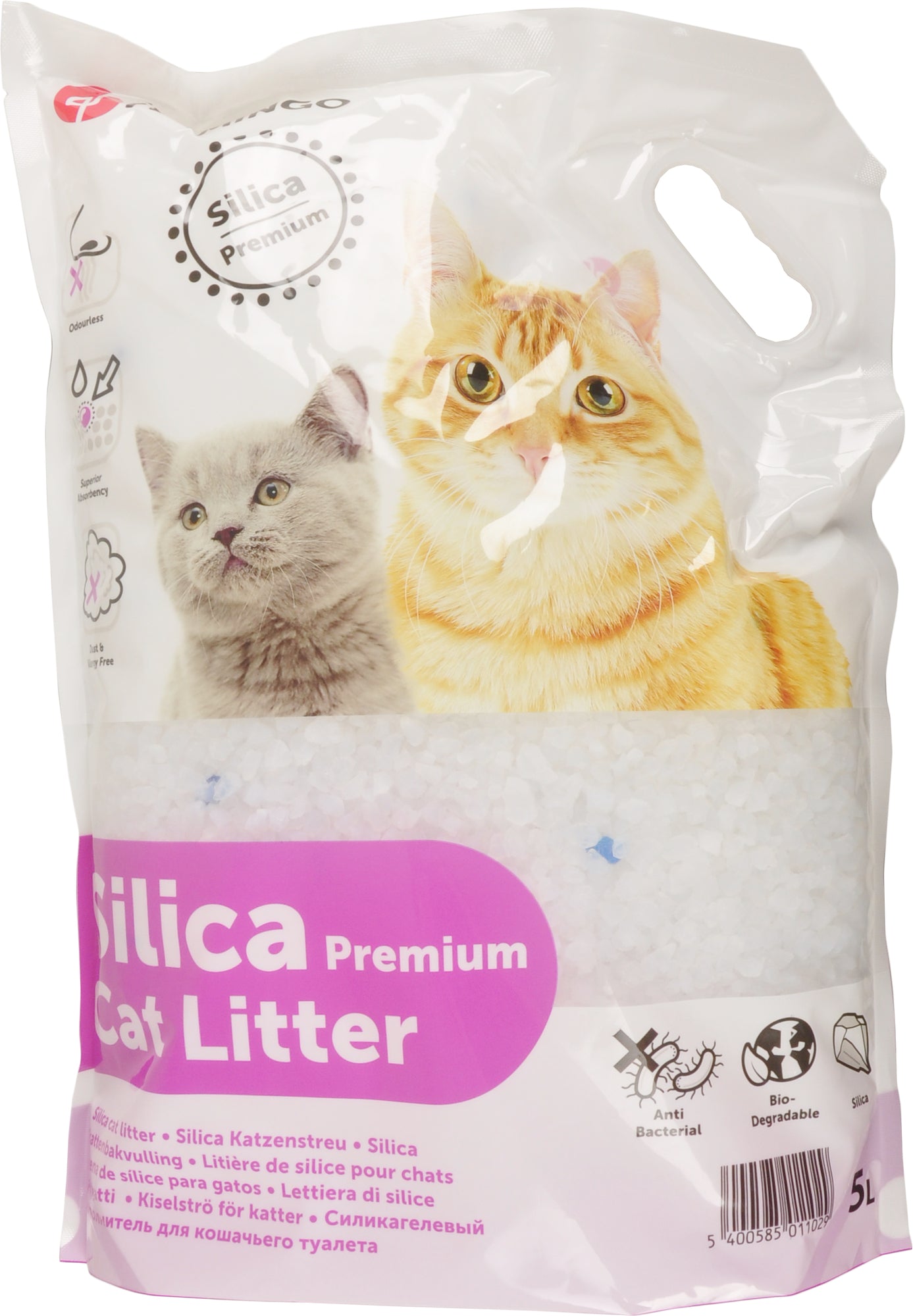 Silikat-Katzenstreu – Grobe Körner für maximale Saugkraft & Hygiene