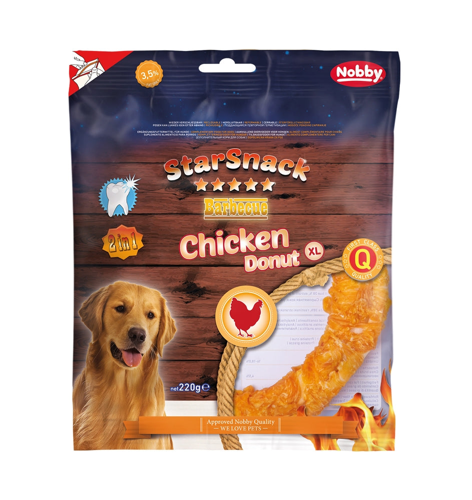 StarSnack BBQ Chicken Donut XL – Der große Kauring für das ganz große Kauvergnügen