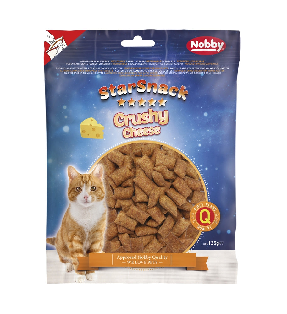 StarSnack Crushy Cheese – Knusprig außen, cremig innen: der Snack mit Käse, Vitaminen & Taurin