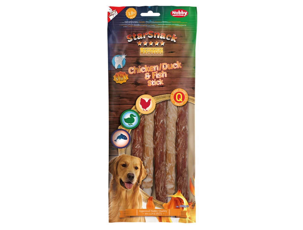 StarSnack BBQ Chicken & Fish Stick – Der extra lange Kauspaß für deinen Vierbeiner