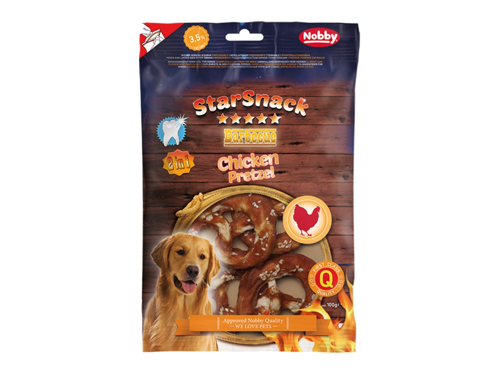 StarSnack BBQ Chicken Pretzel – Kauspaß in Brezelform für Genießer auf vier Pfoten