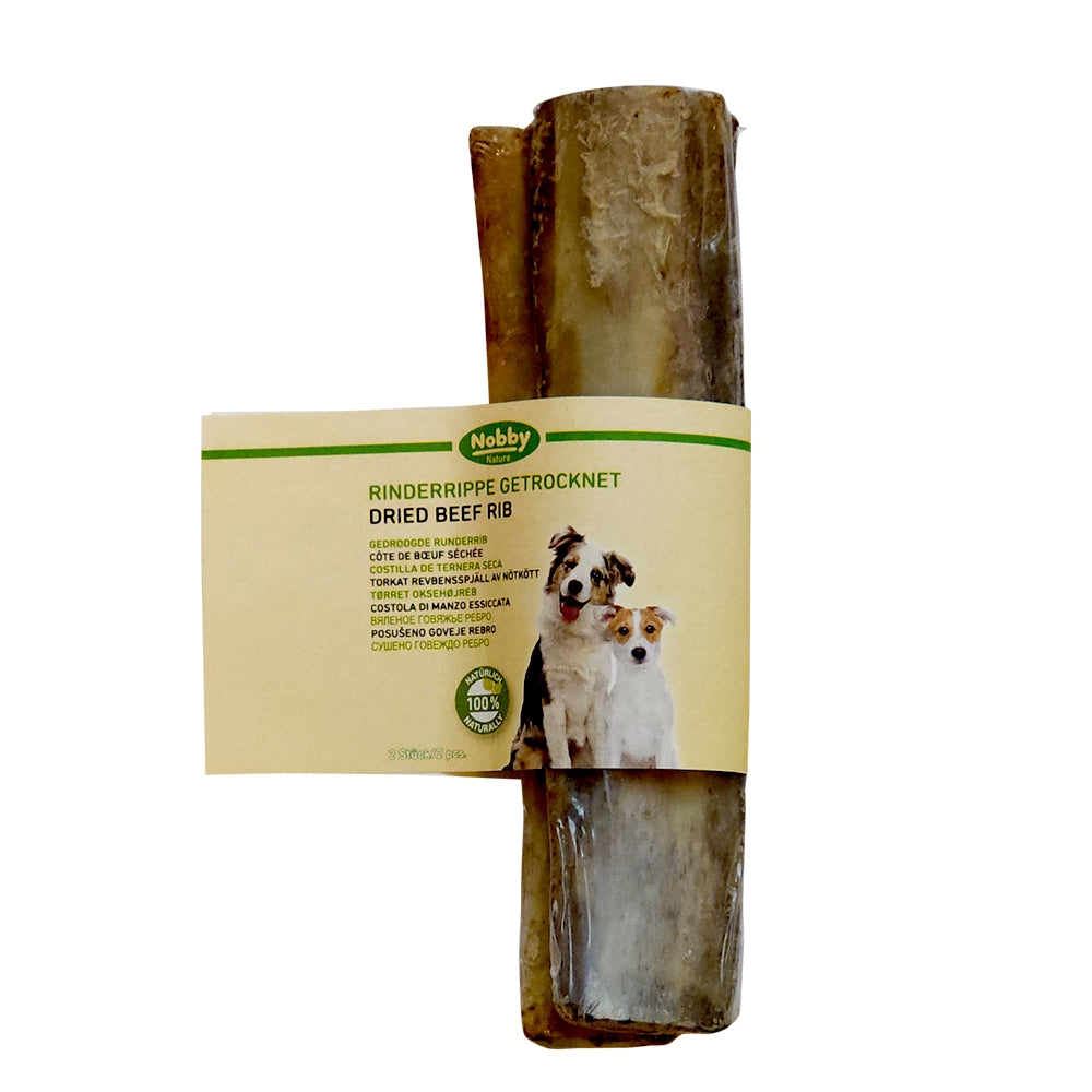 Nobby Nature Rinderrippe – Natürlicher Kauspaß im 2er-Pack