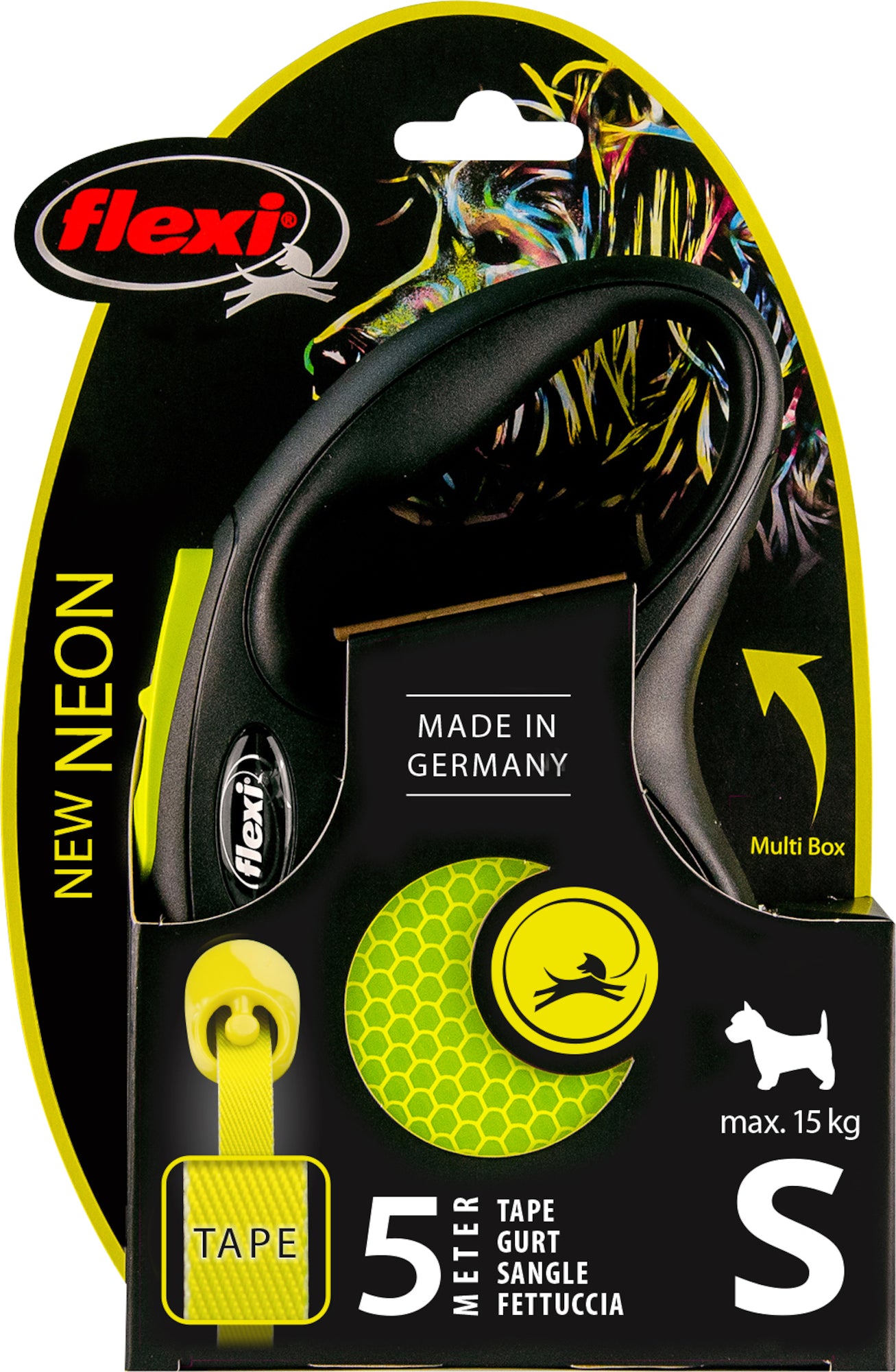 Flexi Roll-Leine New Neon – Sicher unterwegs mit maximaler Sichtbarkeit