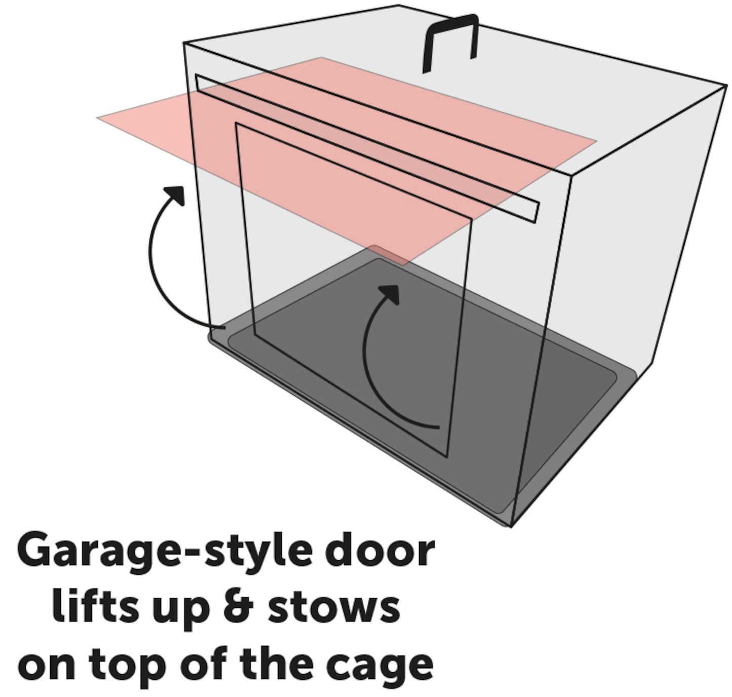 Flamingo Drahtkäfig Nyo Schwarz – Extra robust, clever designt & sicher für unterwegs und zu Hause