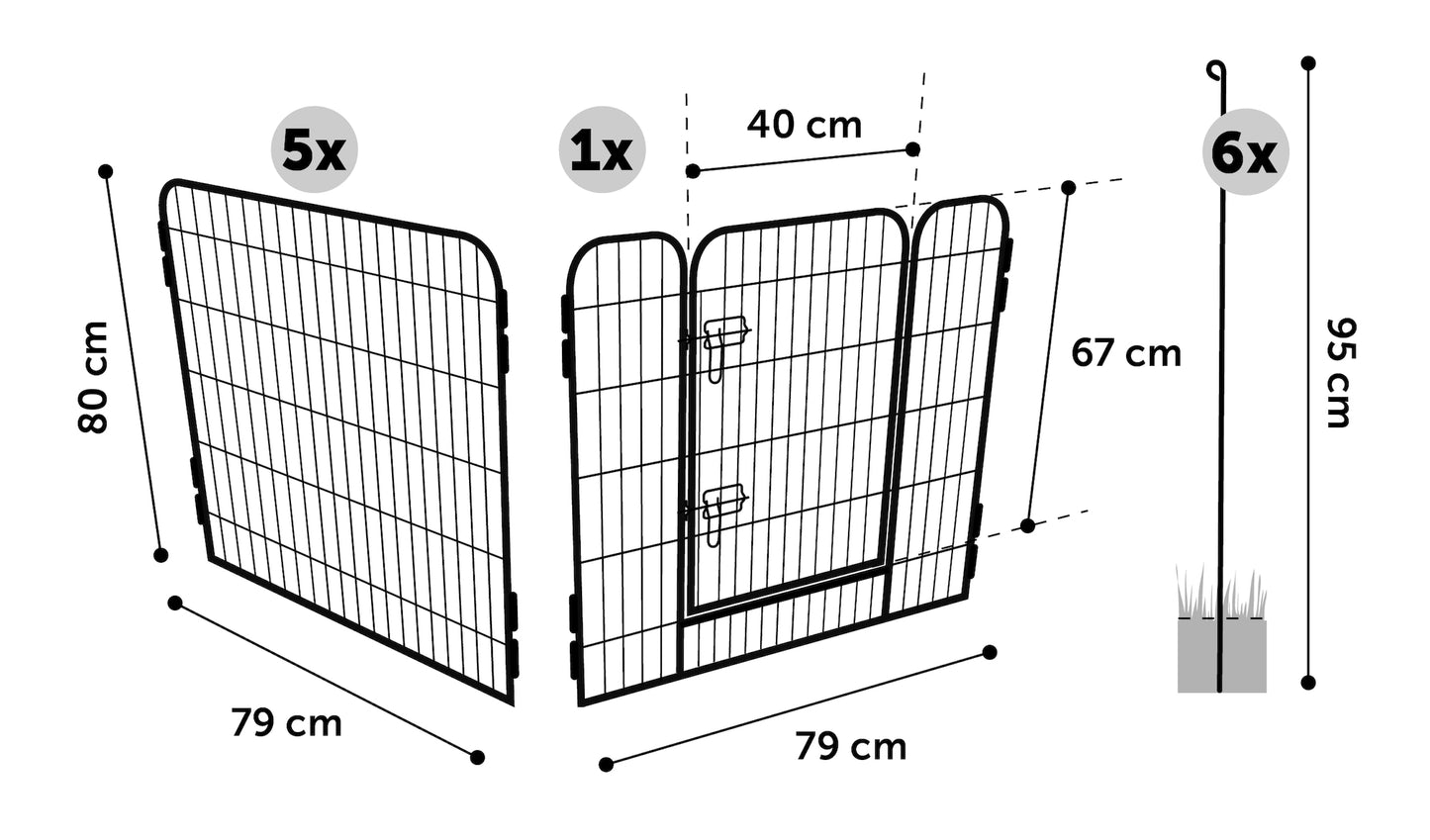 Zecta Zwart Hundezucht XXL – Der ideale Laufstall für Welpen