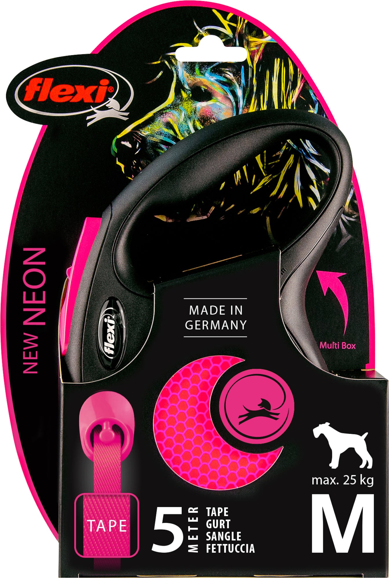 Flexi Roll-Leine New Neon – Sicher unterwegs mit maximaler Sichtbarkeit