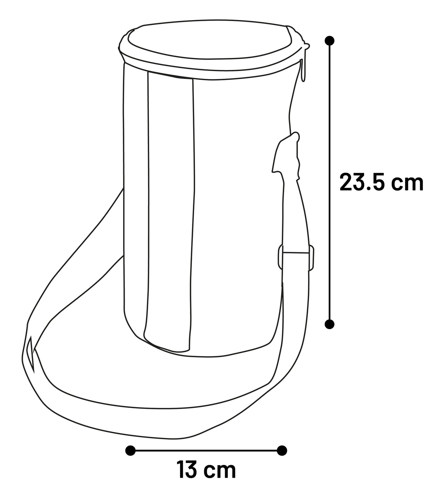 Praktische Futtertonne Oben Blau – Für unterwegs und zu Hause!