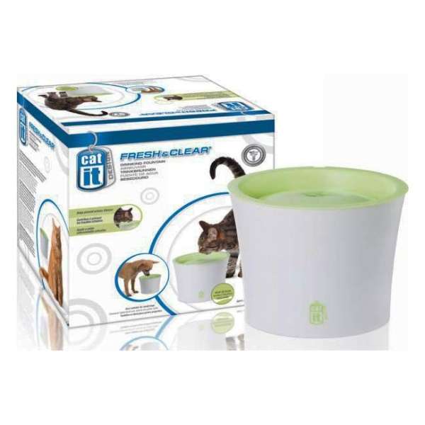 CATIT Fresh+Clear Trinkbrunnen 3L – Frisches Wasser für mehrere Haustiere