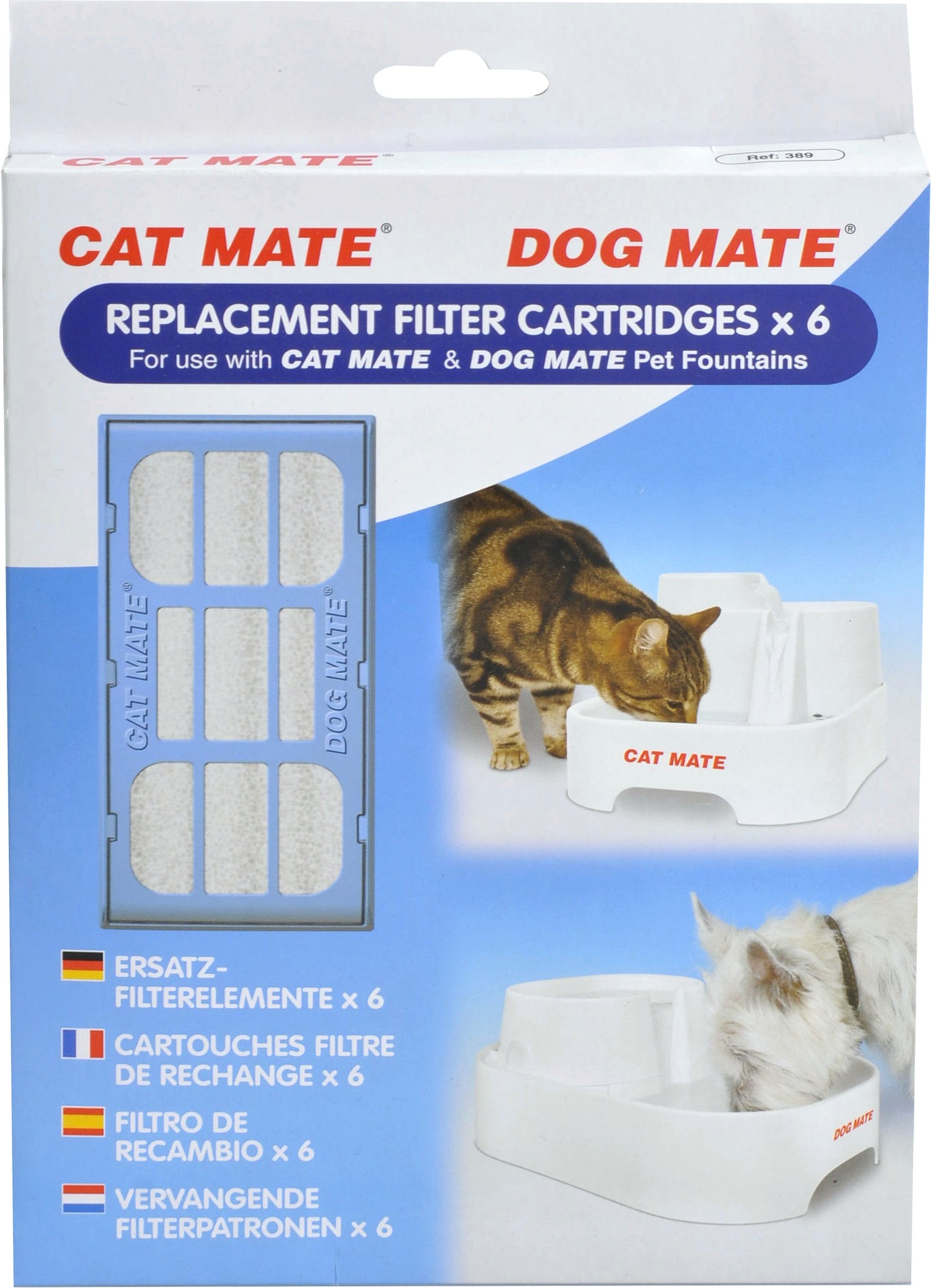 Cat Mate Ersatzfilter - Katzen- und Hundetrinkbrunnen – Frisches Wasser in einer eleganten Lösung!
