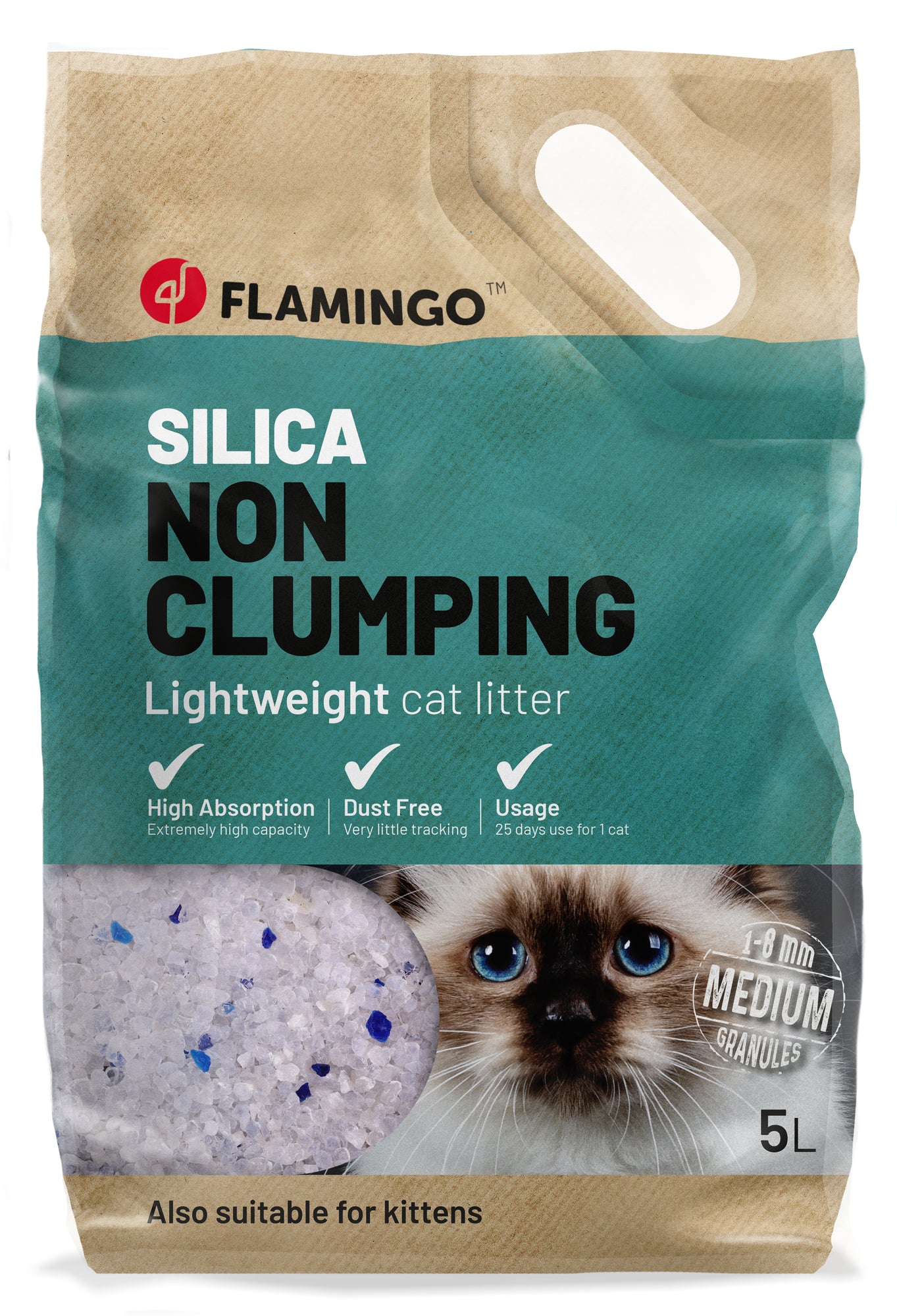 Silikat-Katzenstreu – Mittelgroße Körner für maximale Hygiene