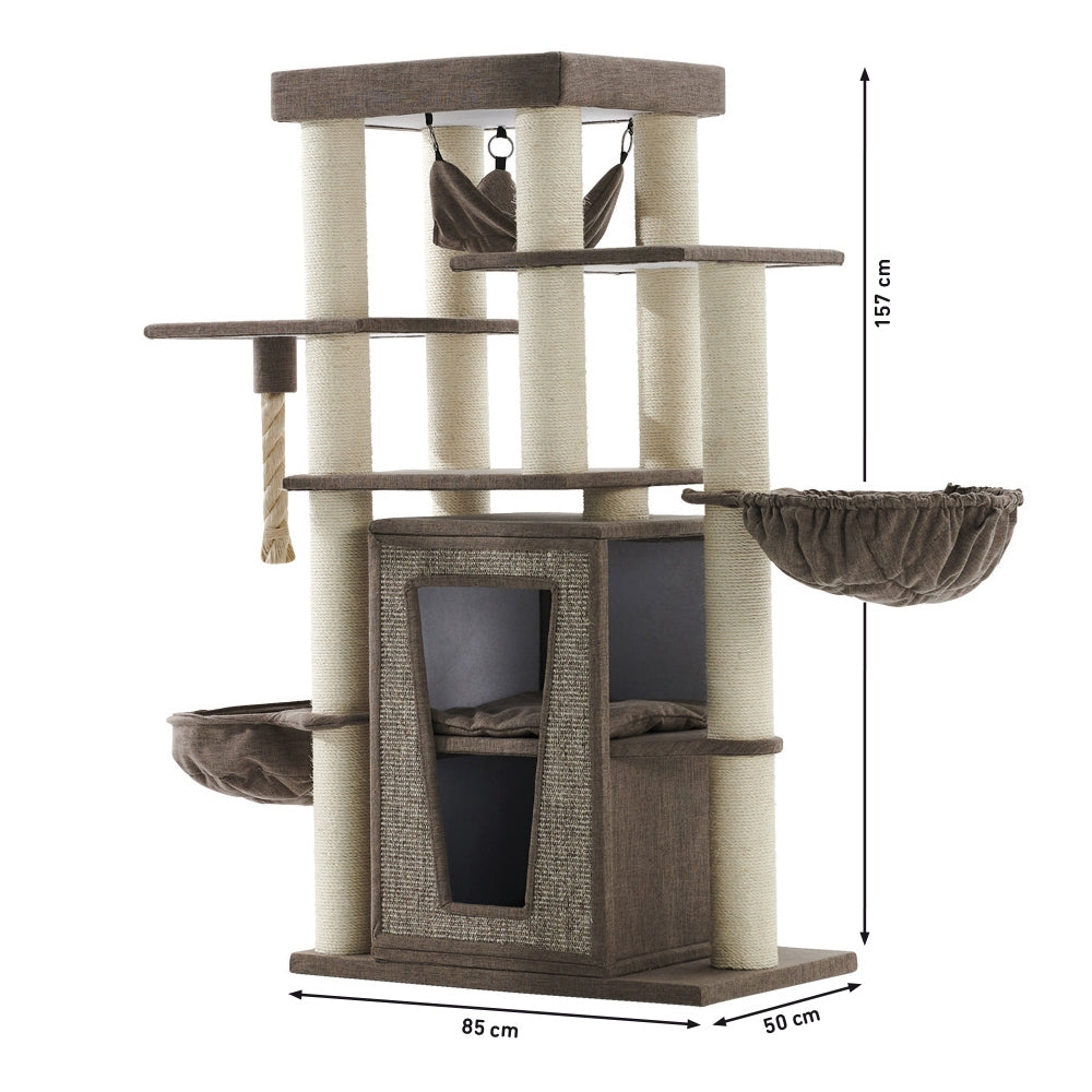 Kratzbaum „Hital“ – Luxuriöser Spiel- und Rückzugsort für Ihre Katze