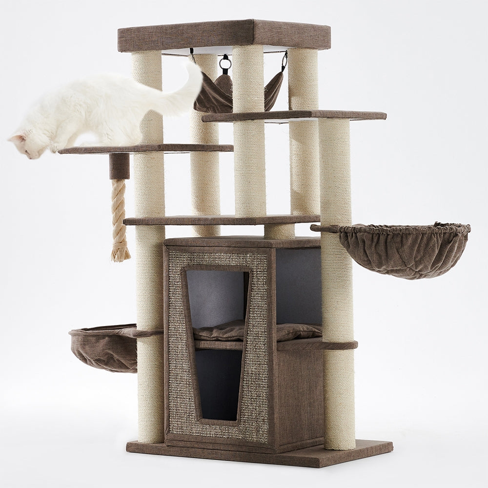 Kratzbaum „Hital“ – Luxuriöser Spiel- und Rückzugsort für Ihre Katze