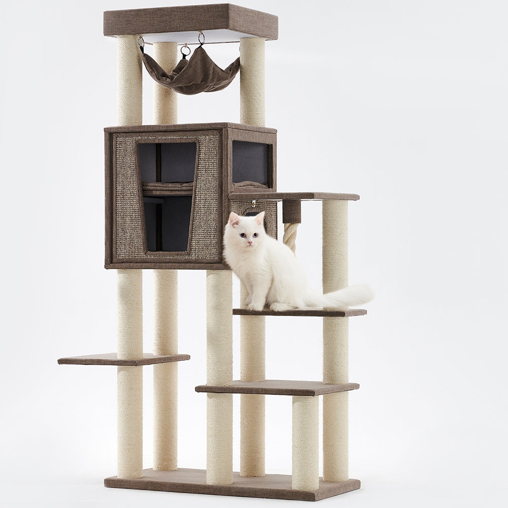 Kratzbaum „Kasil“ – Der ultimative Abenteuerspielplatz für Ihre Katze