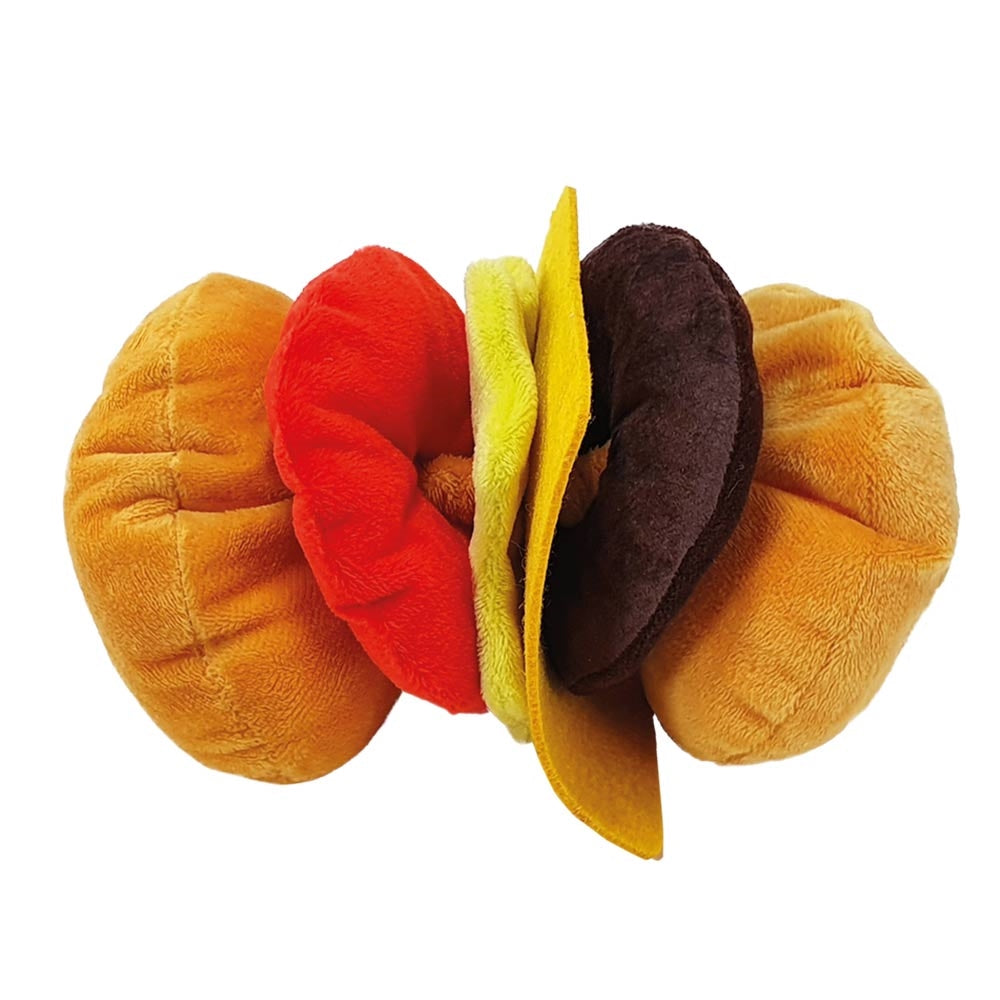 Plüschspielzeug „Happy Food“ Cheeseburger – Interaktiver Spielspaß mit Gummizug