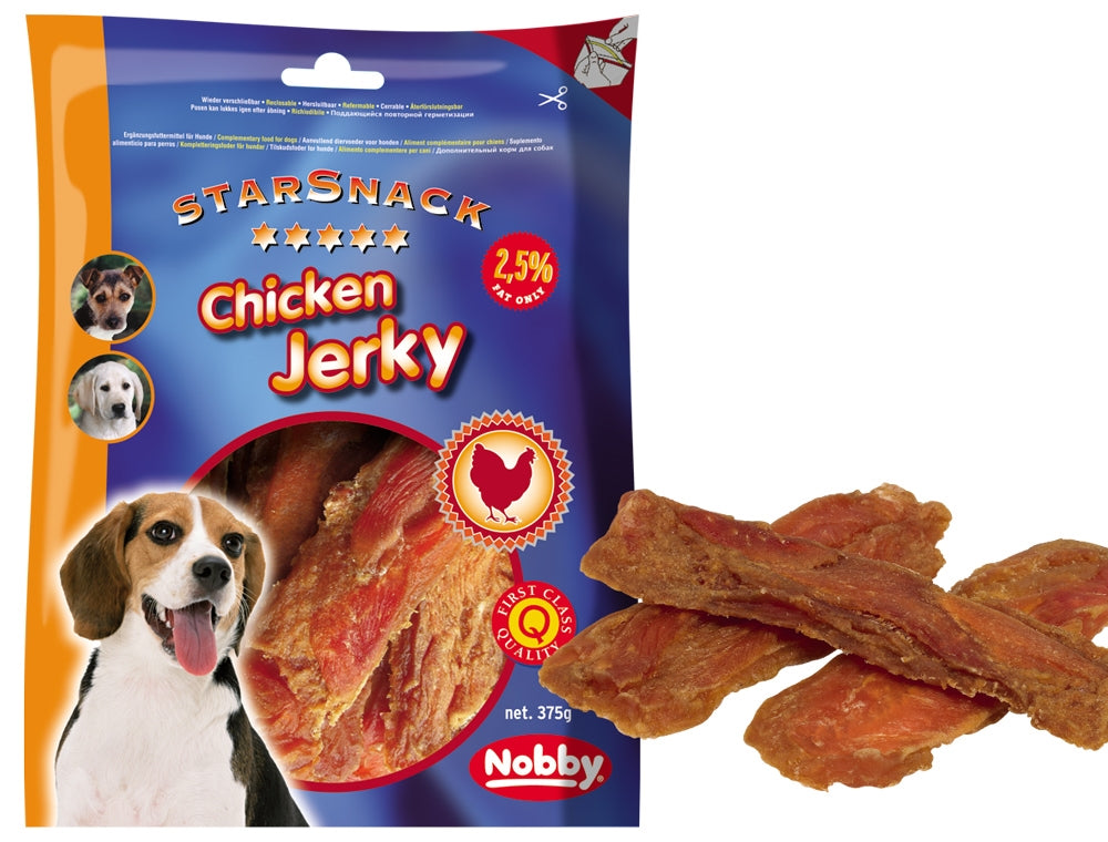 StarSnack Chicken Jerky – Reines Hähnchen, purer Kauspaß