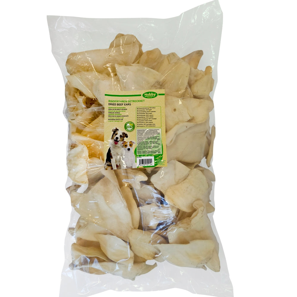 Nobby Nature Rinderohren – Natürlicher Kausnack für Hunde
