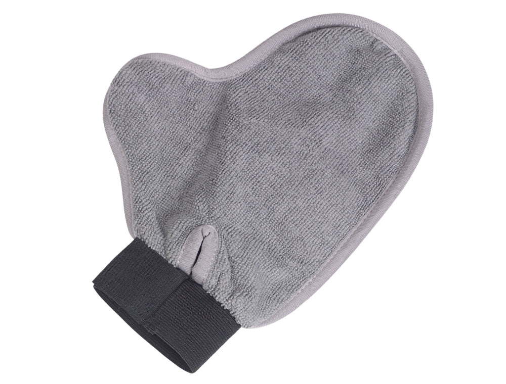 Pflegehandschuh mit Gummi- & Mikrofaserseite – Sanfte Fellpflege & strahlender Glanz