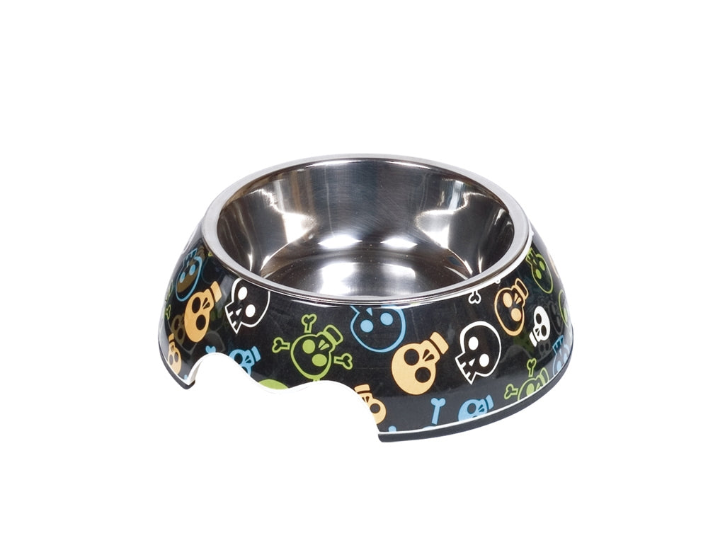 Melamin Napf „Skull“ – Stilvoll, Robust & Funktional mit cooler Totenkopf-Optik