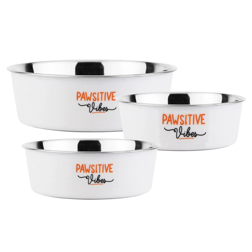 „Pawsitive Vibes“ Napf – Stilvoll, Praktisch & Rutschfest