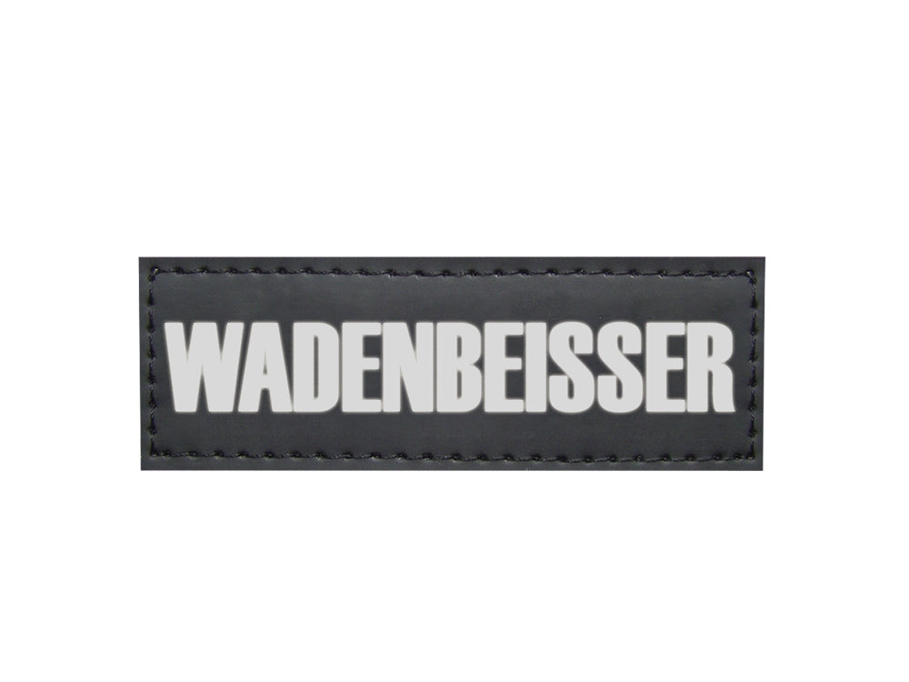 Klettsticker "WADENBEISSER" – Mit Biss und Humor unterwegs