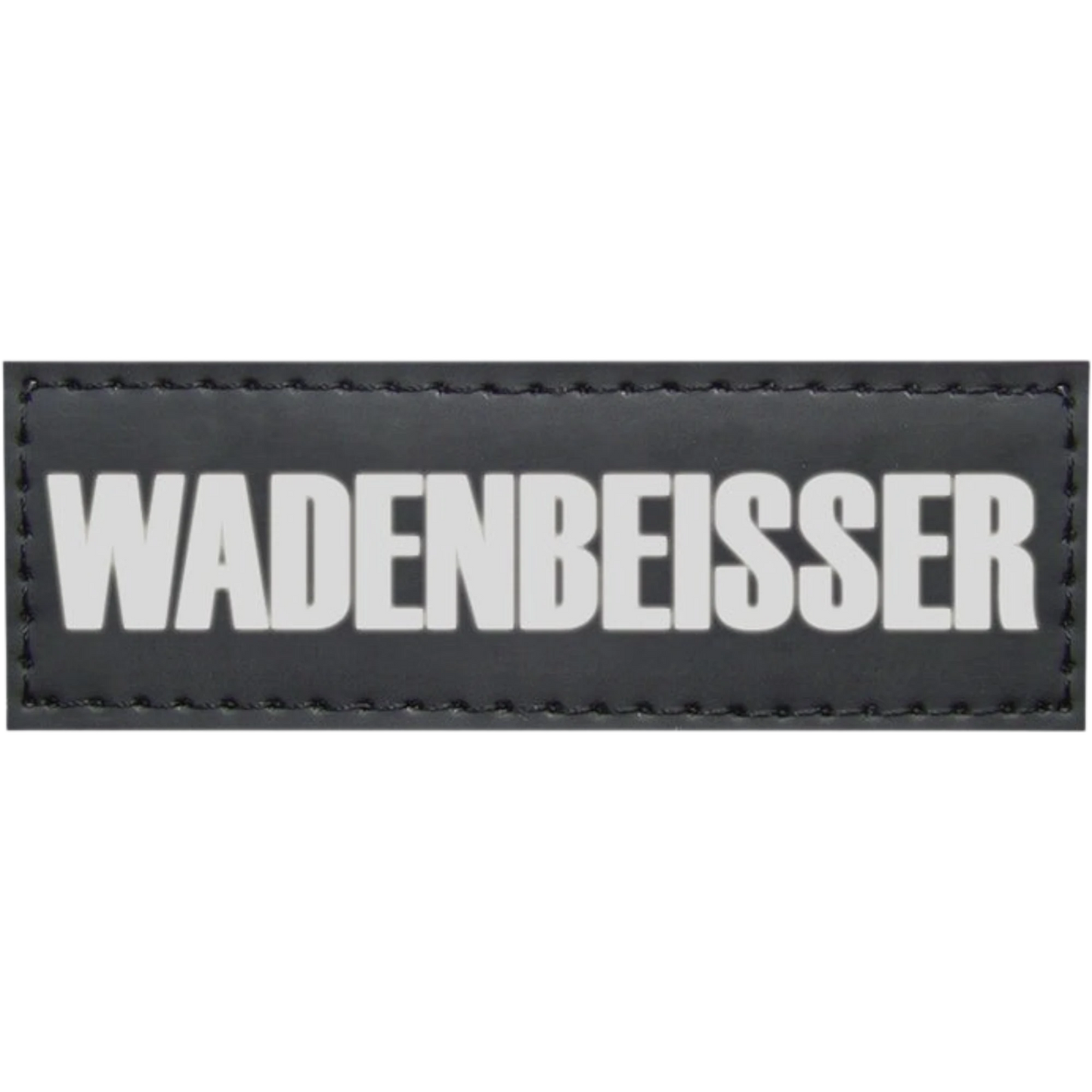 Klettsticker "WADENBEISSER" – Mit Biss und Humor unterwegs