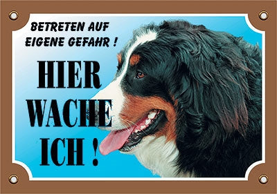 Warntafel V1 Berner Sennenhund